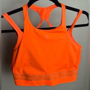 Ivy Park Solar Orange Halter Bra